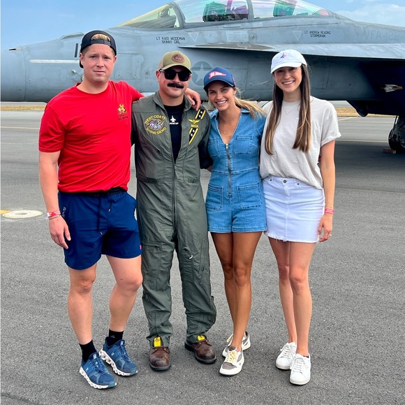 Show Me Your Mumu Ranch Romper in French Blue - Picture 3 of 3